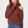Paige Raundi Sweater in Dark Brown - Estilo Boutique