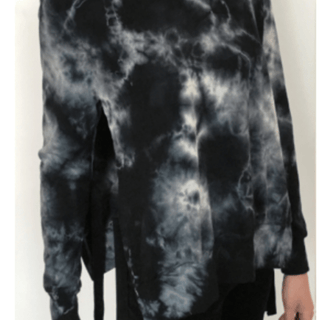Pam & Gela Tea Stain Tie Dye Side Slit Sweatshirt - Estilo Boutique