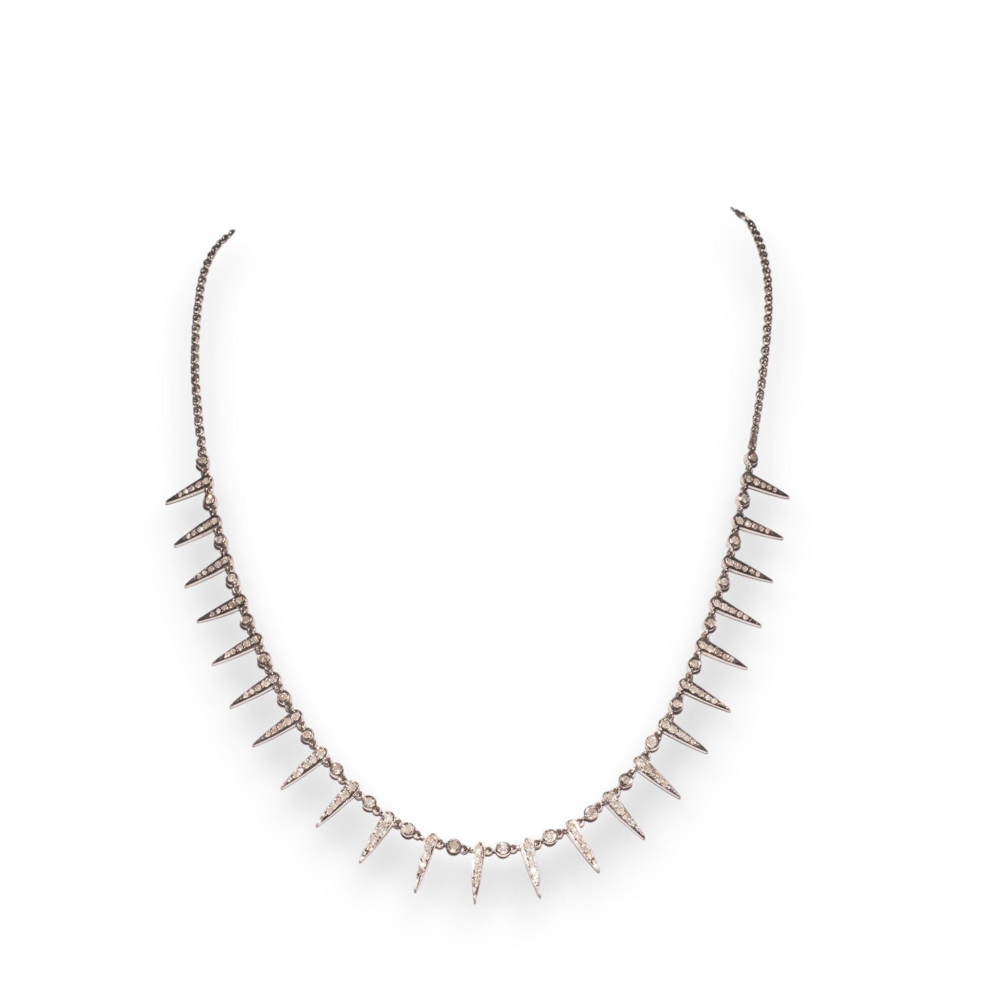 Paula Rosen Mini Diamond Spike Necklace - Estilo Boutique