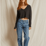 Perfect White Tee Penny Long Sleeve in Vintage Black - Estilo Boutique