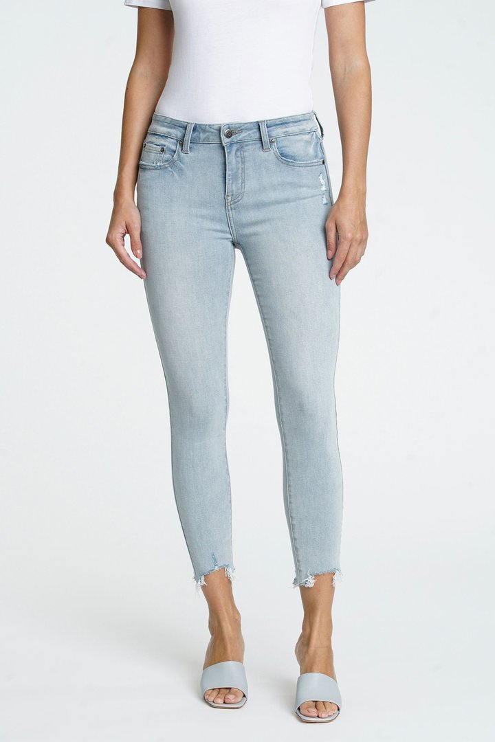 Pistola Audrey Mid Rise Cropped Jeans in La Jolla - Estilo Boutique