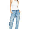 Pistola Bobbie Mid Rise Straight Cargo Pants in Varsity - Estilo Boutique