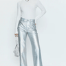 Pistola Cassie Super High Rise Straight in Coated Prism - Estilo Boutique