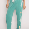 P.J. Salvage Gradient Good Vibes Pants in Sea Green - Estilo Boutique