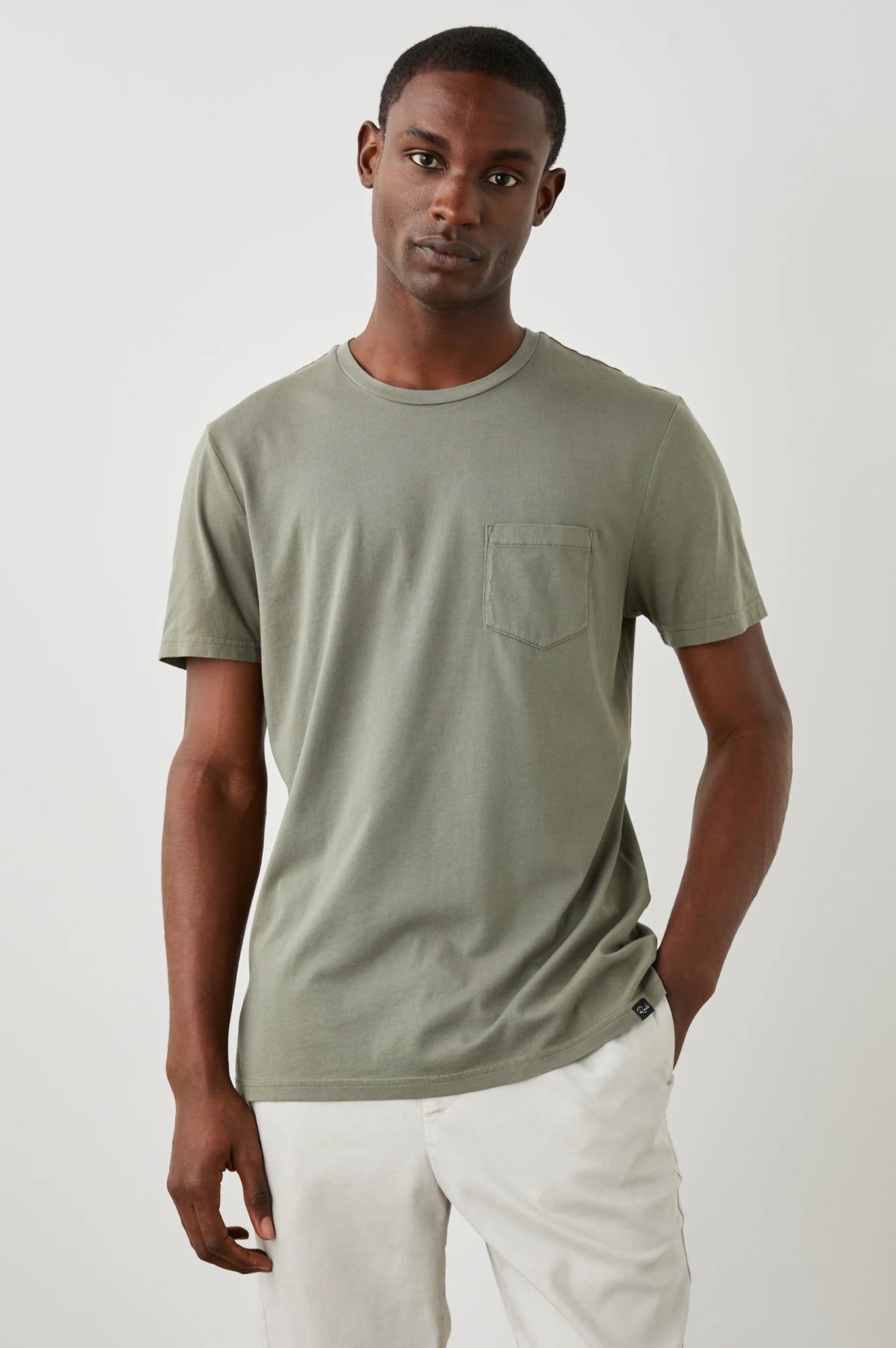 Rails Johnny T-Shirt in Olive - Estilo Boutique