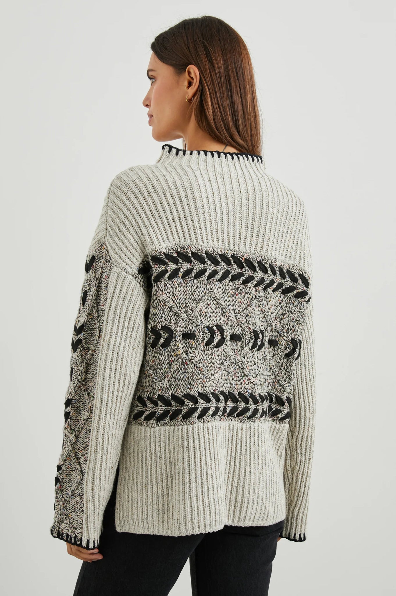 Rails Raini Sweater in Heather Cables - Estilo Boutique