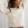 Rails Romy Crochet Daisy Sweater in Ivory - Estilo Boutique