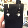 Ruby and violet Diamond shaped earrings - Estilo Boutique