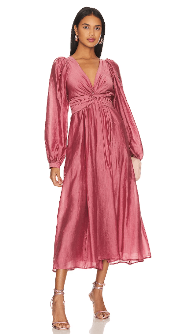 Sabina Musayev Kafka Dress in Antique Rose - Estilo Boutique