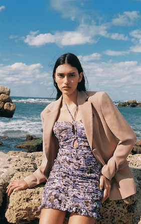 Sabina Musayev Kent Dress in Lilac - Estilo Boutique