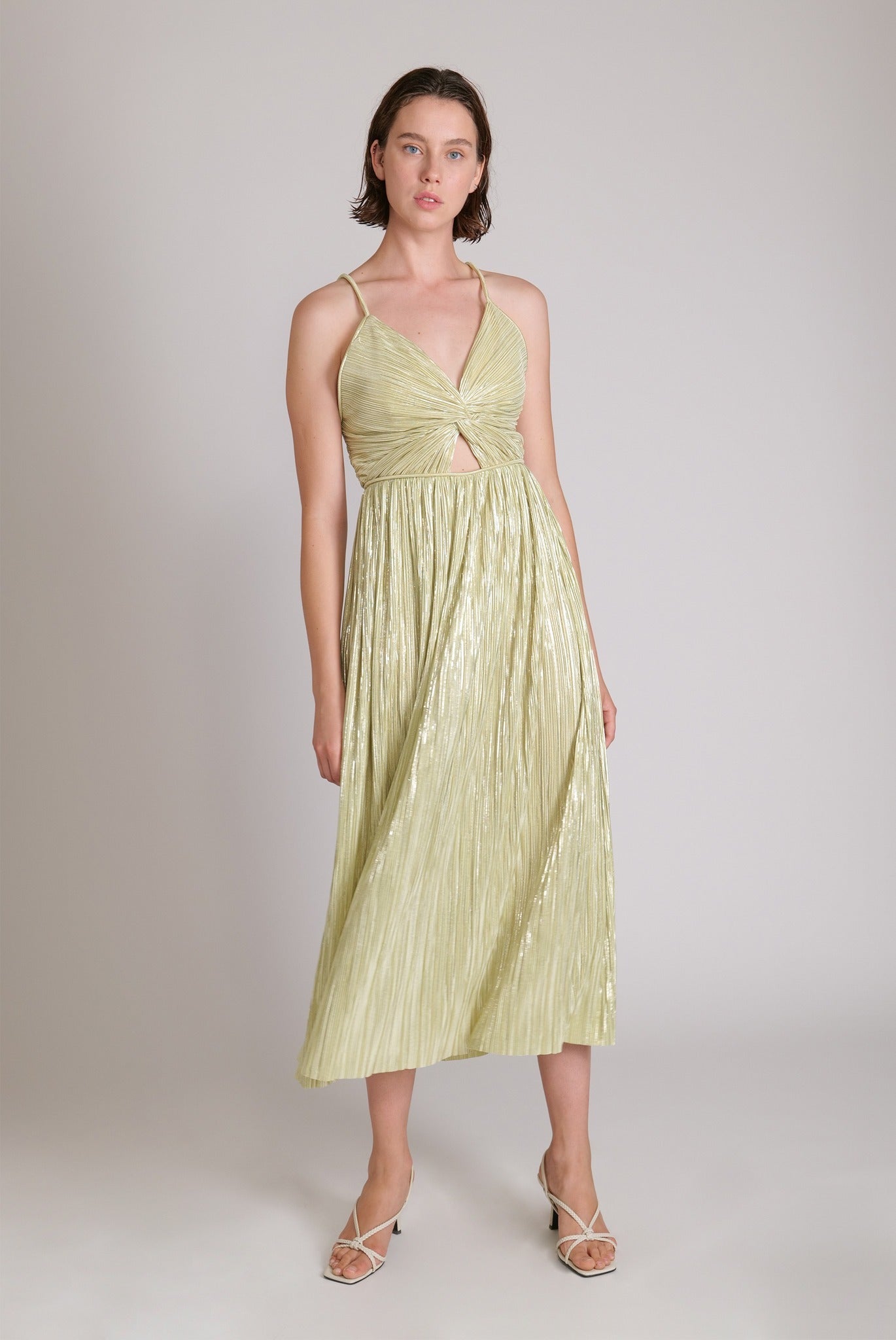 Sabina Musayev Lucca Dress in Lime - Estilo Boutique