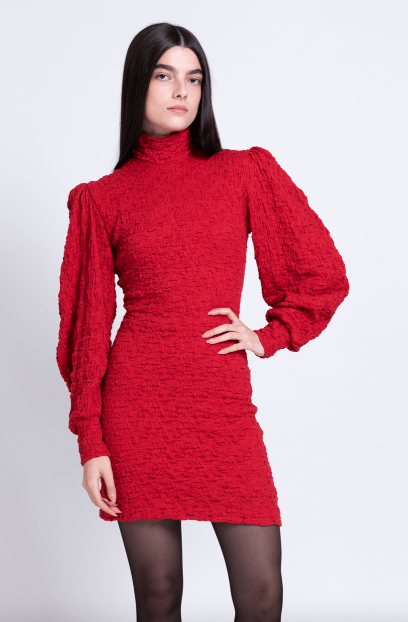 Sabina Musayev Lunar Dress in Red - Estilo Boutique