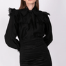 Sabina Musayev Sand Skirt in Black - Estilo Boutique