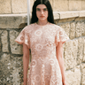 Sabina Musayev Sue Dress in Peach - Estilo Boutique