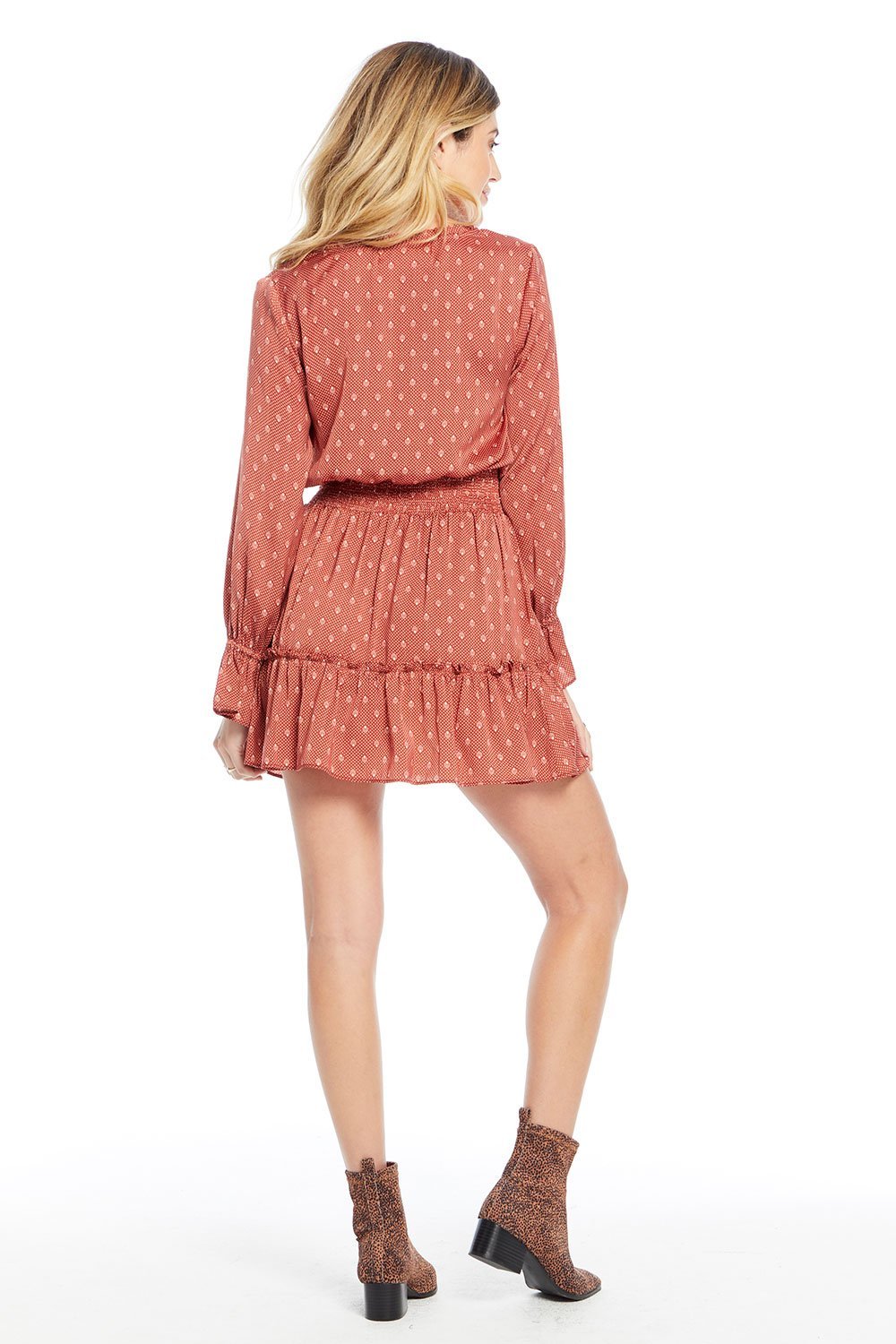 Saltwater Luxe Lena Mini Dress - Estilo Boutique Xs / Rose Dots Saltwater Luxe Lena Mini Dress - Estilo Boutique Xs / Rose Dots