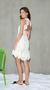 Saylor Cori Daisy Mini Dress in White - Estilo Boutique
