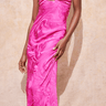 Saylor Toula Dress in Marble Satin - Estilo Boutique