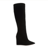 Schutz Asya Up Suede Boot in Black - Estilo Boutique
