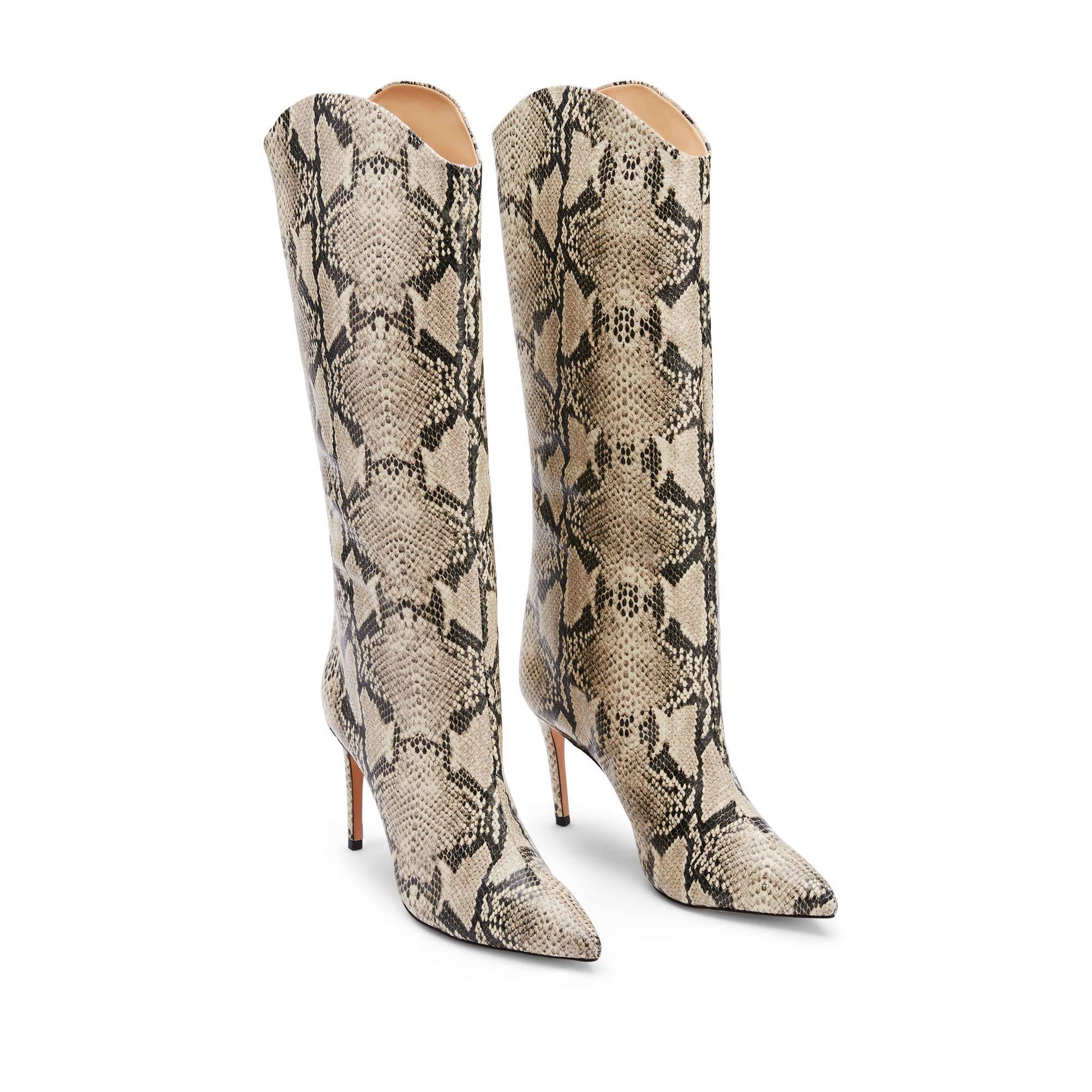 Schutz Maryanna Boot in Natural Snake Skin - Estilo Boutique