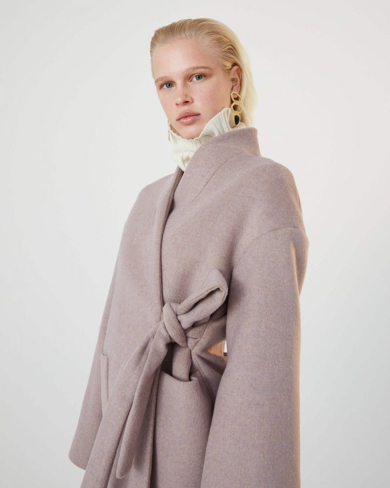 Sfizio Coat in Dusty Rose - Estilo Boutique