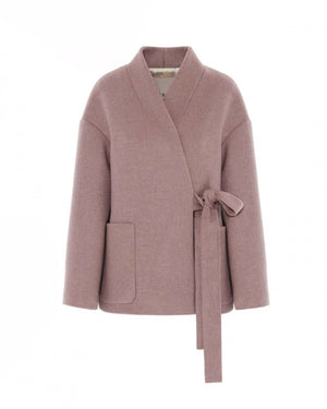 Sfizio Coat in Dusty Rose - Estilo Boutique