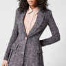 Smythe Cargo Pocket Longline Blazer in Black Tweed - Estilo Boutique