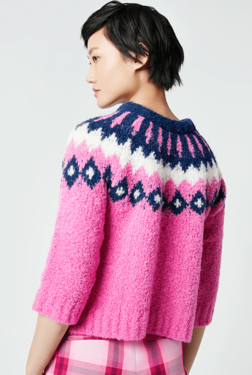 Pink fair 2025 isle sweater