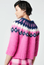 Smythe Fair Isle Sweater in Pink Multi - Estilo Boutique