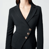 Smythe Wrap Blazer in Black - Estilo Boutique