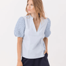 Sundays Pilar Top in Sky Blue - Estilo Boutique