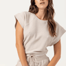 Sundays Stevie Top in Tan - Estilo Boutique