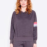 Sundry Striped Shoulder Hoodie - Estilo Boutique