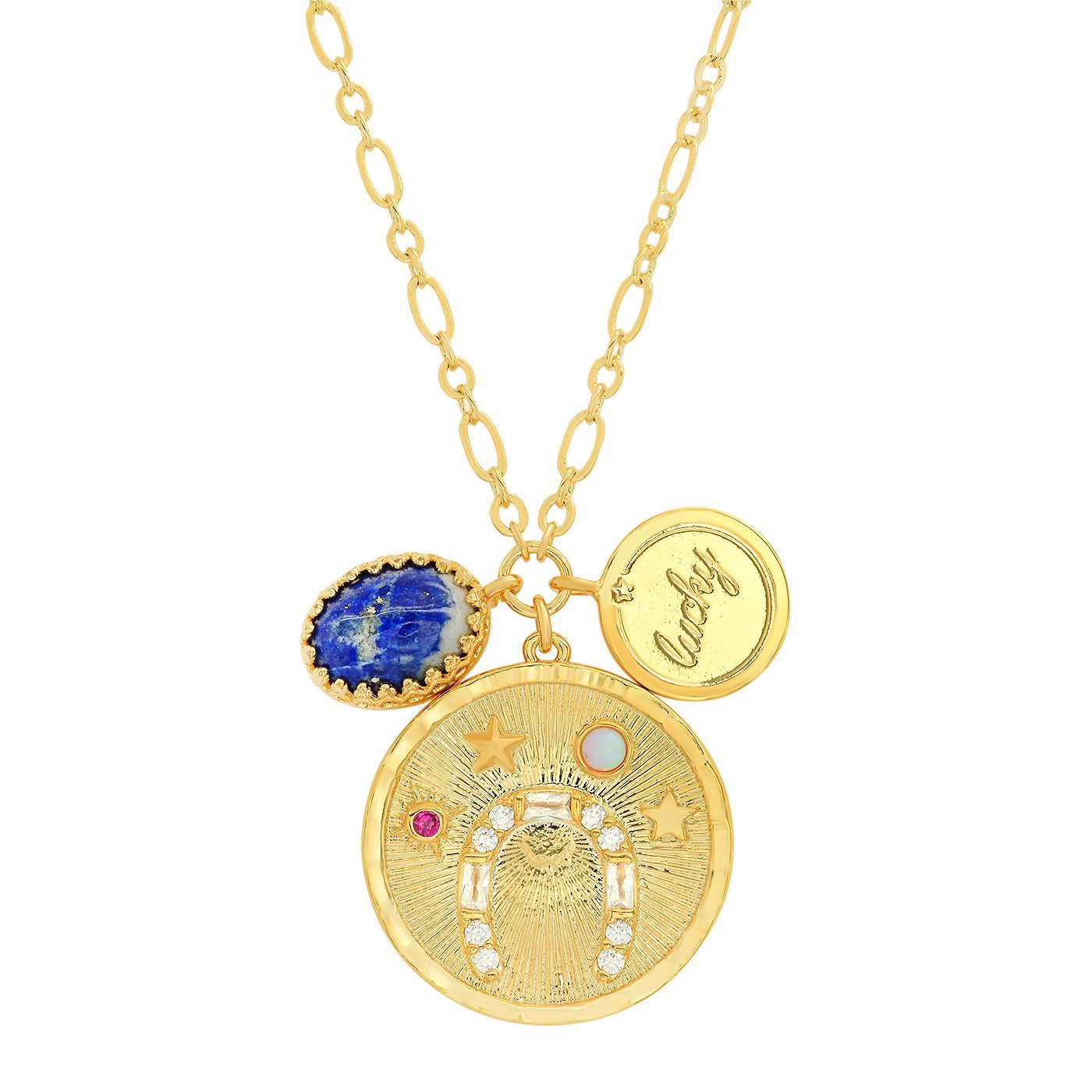 Tai Jewelry Lucky Coin Pendant Charm Necklace - Estilo Boutique