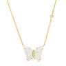 Tai Jewelry Mother of Pearl Butterfly Pendant Necklace - Estilo Boutique