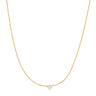 Tai Jewelry Snake Chain with Simple CZ Center Stone - Estilo Boutique