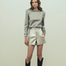 The Femm Sarah Sweatshirt in Silver - Estilo Boutique
