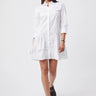 The Shirt The Drop Waist Shirt Dress in White - Estilo Boutique