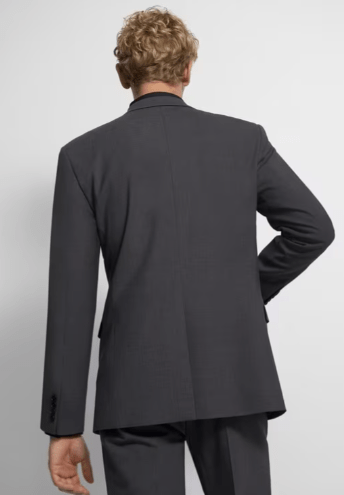 Theory Chambers Blazer in Charcoal - Estilo Boutique