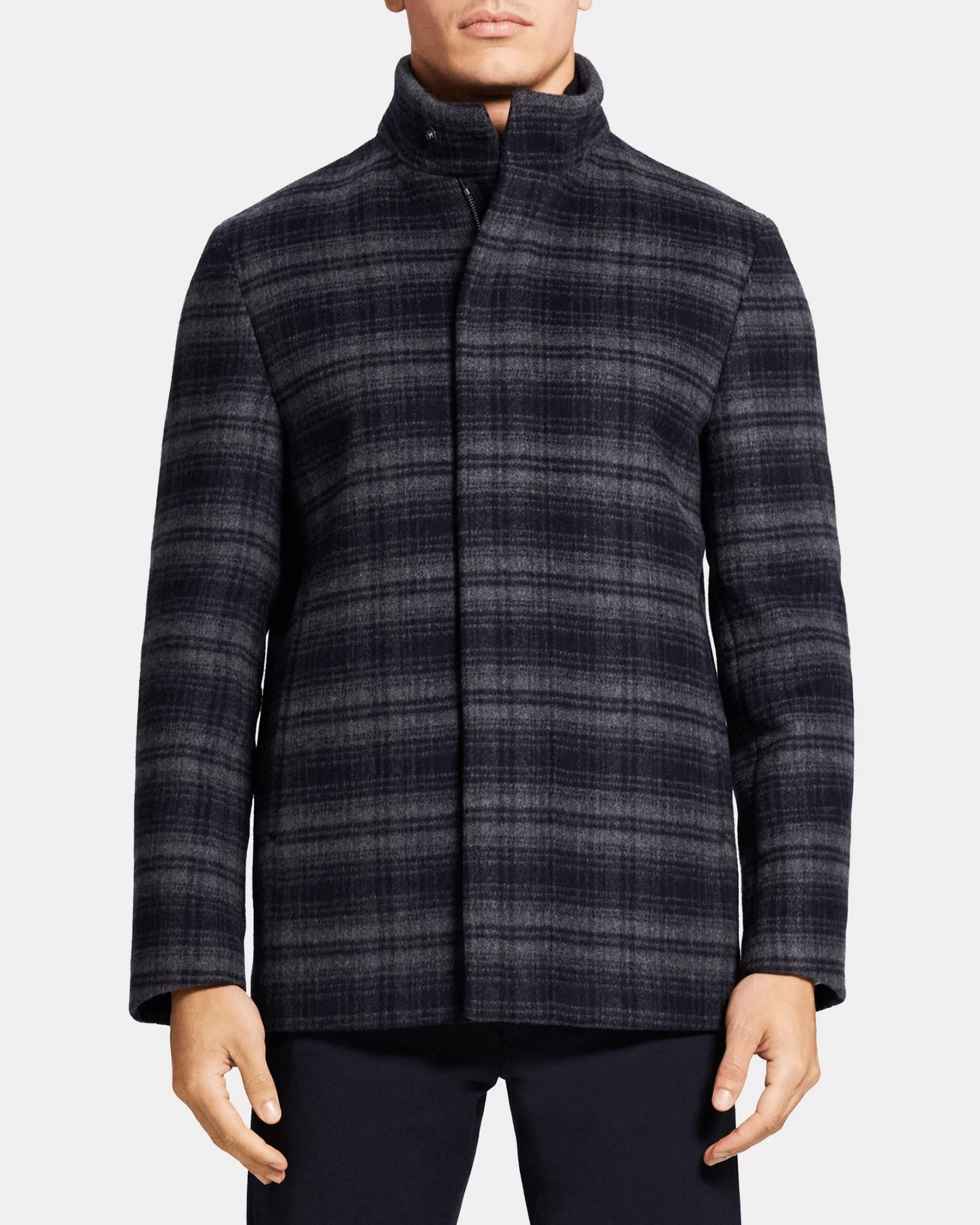 Theory Clarence Jacket in Baltic Multi - Estilo Boutique