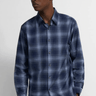 Theory Irving Flannel In Baltic Multi - Estilo Boutique