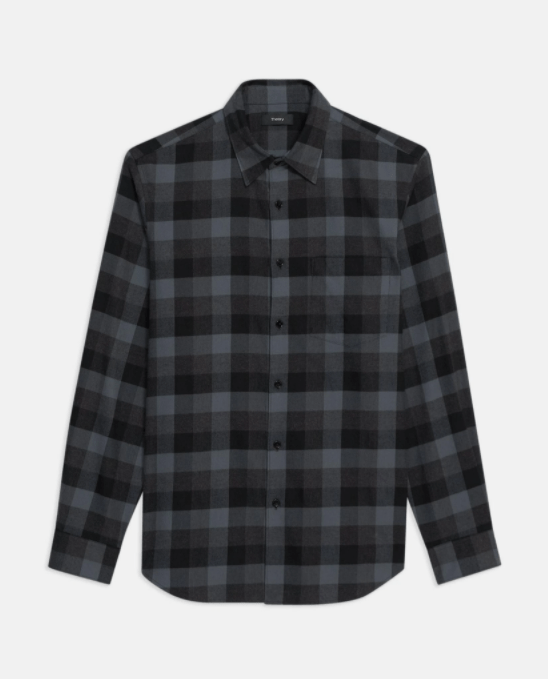 Theory Irving Hunter Plaid in Black Multi – Estilo Boutique