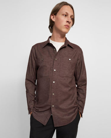 Theory Noll 2 Pocket Shirt Dark Farrow - Estilo Boutique