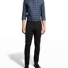 Theory Noll Flannel Check Electric Baltic - Estilo Boutique