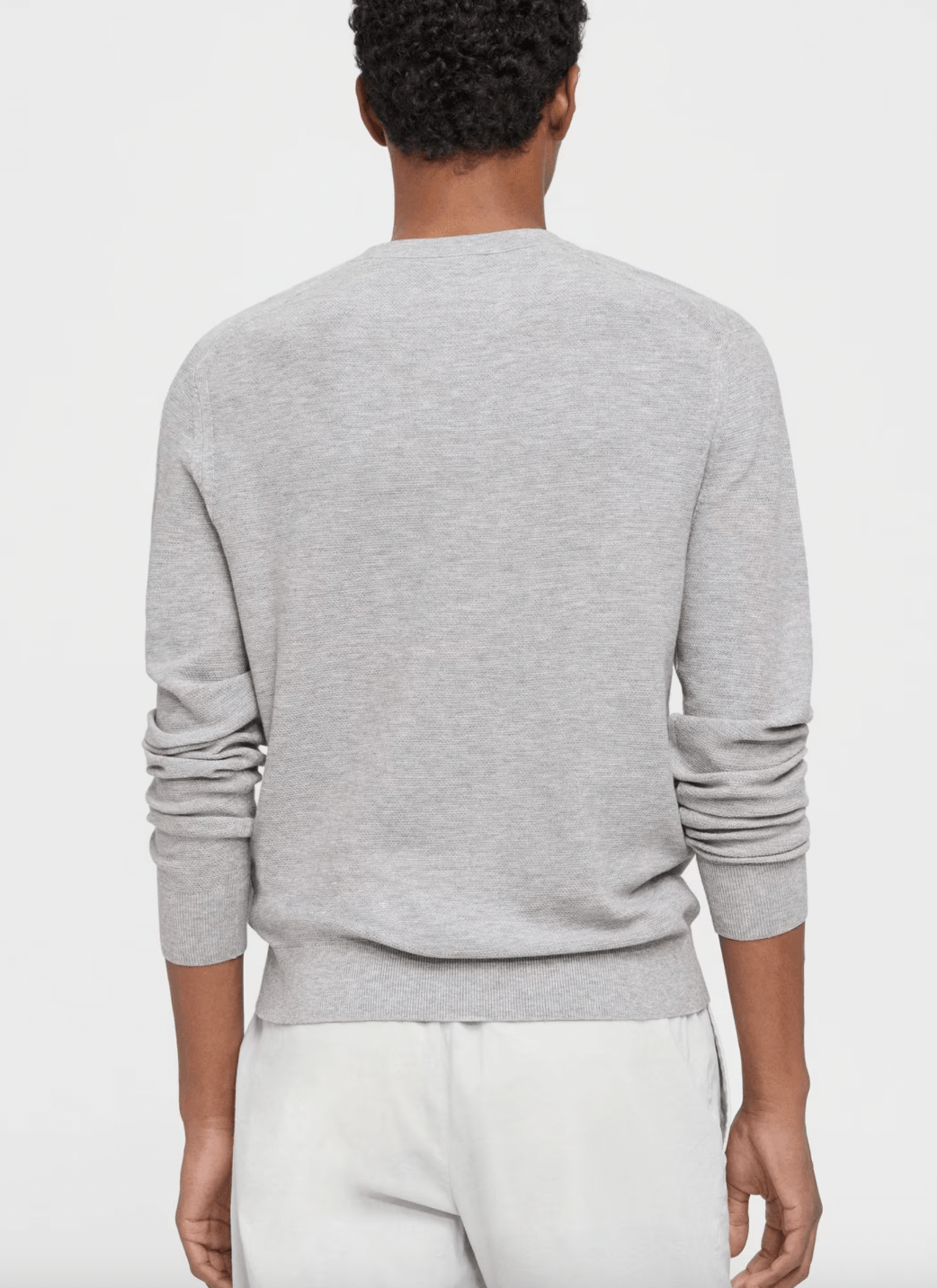 Theory Riland Sweater in Silver Heather - Estilo Boutique
