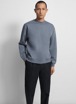 Theory Terry Crewneck in Moats - Estilo Boutique