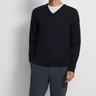 Theory V Neck Sweater in Navy - Estilo Boutique
