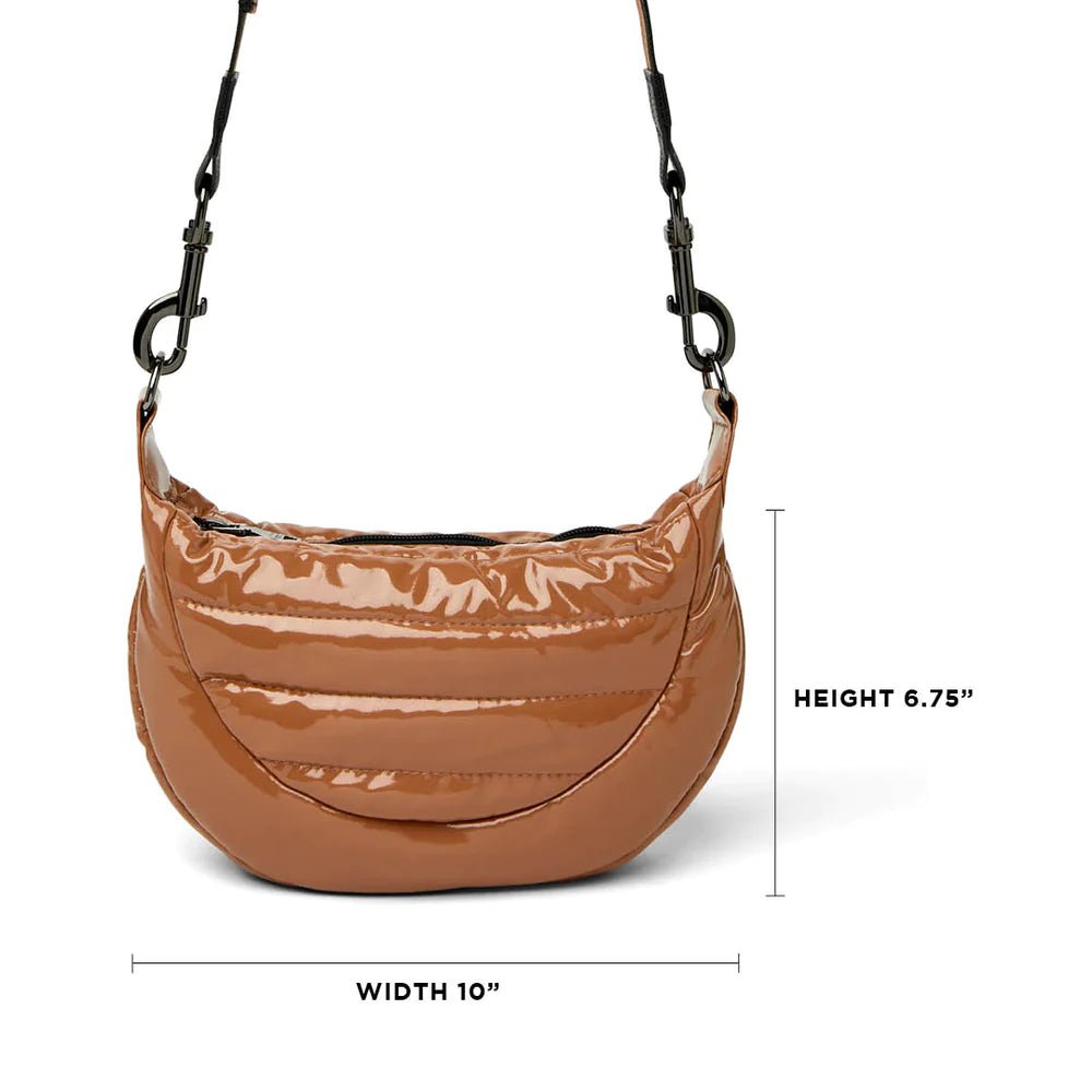Think Royln Women's Downtown Crossbody, Pearl Black, One Size: Handbags