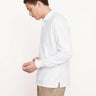 Vince Heavyweight Cotton Long Sleeve Polo in Off White - Estilo Boutique