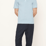 Vince Linen Polo Shirt in Chalk Blue - Estilo Boutique