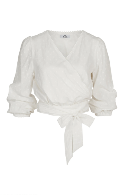 We Are Kindred Winnie Wrap Top in Ivory - Estilo Boutique